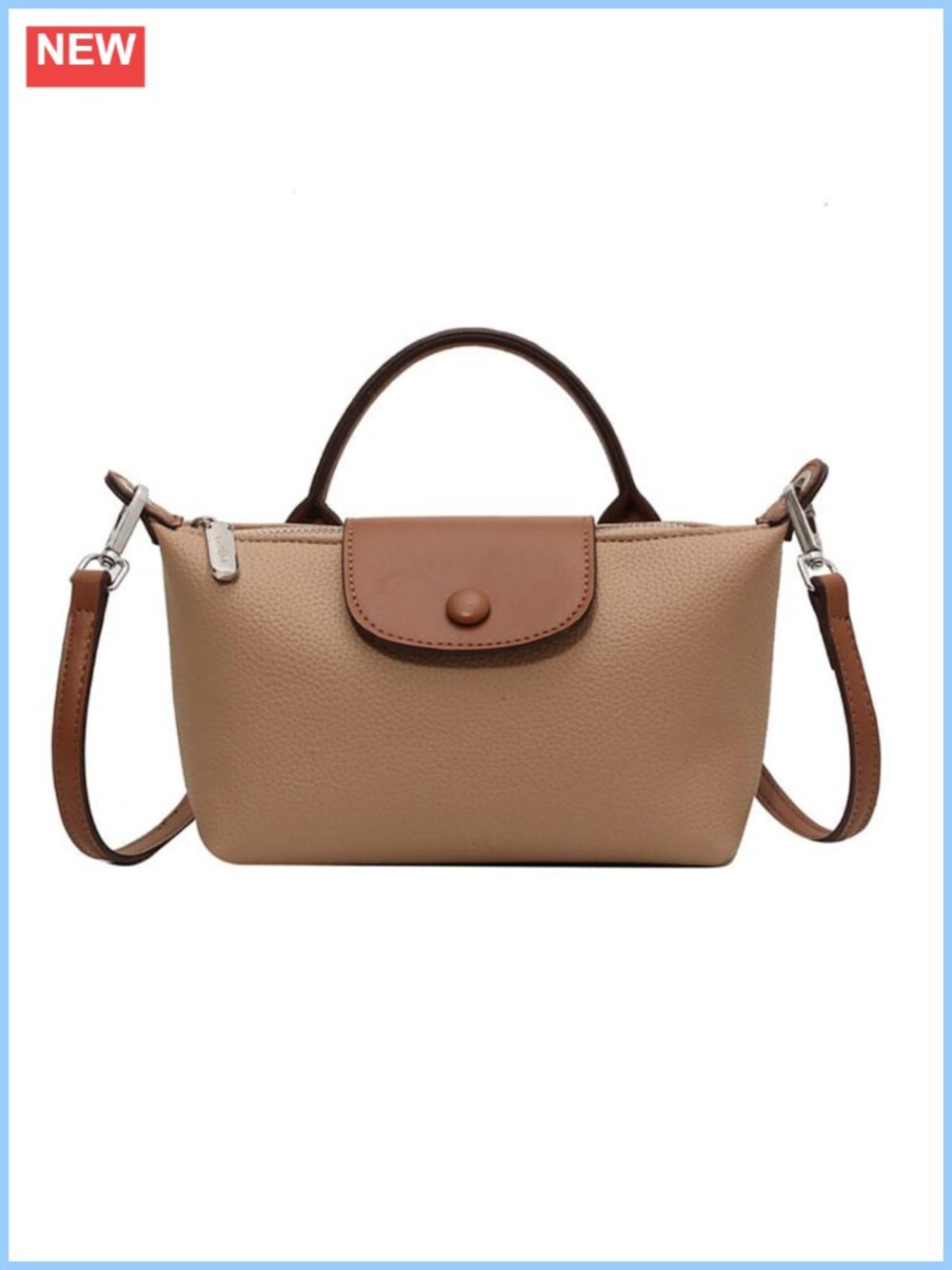 Small PU Leather Crossbody Bag Mini Purse Travel Shoulder Handbag
